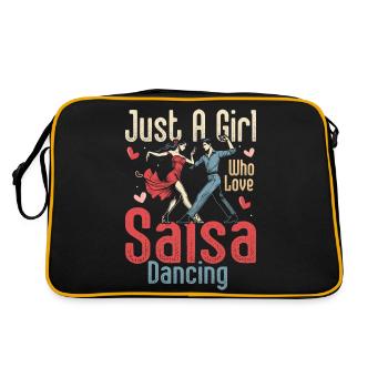 Juste une fille qui aime la salsa danser la musique latine Sal - Sac Retro - noir/or - Dos