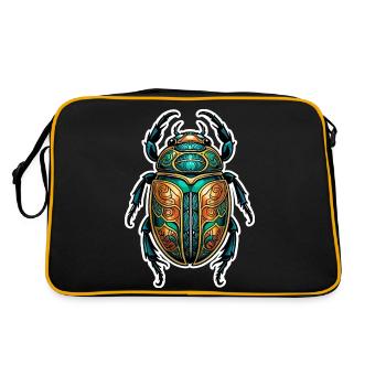Scarabée Néo Traditionnel - Sac Retro - noir/or - Dos