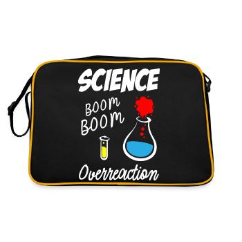Réaction excessive de la science - Sac Retro - noir/or - Dos