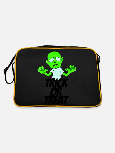 Zombie Trick or Treat - Sac Retro - noir/or - Dos