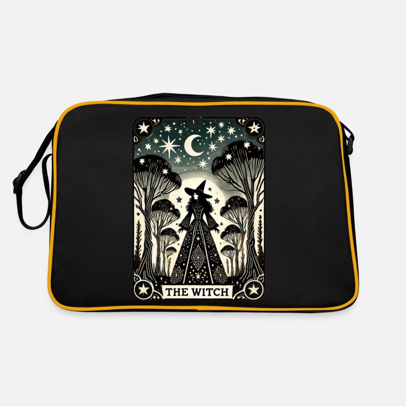 Die Hexe - Retro Tasche - Schwarz/Gold