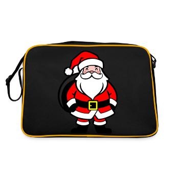 Weihnachtsmann, santa claus figure Święty Mikołaj - Sac Retro - noir/or - Dos