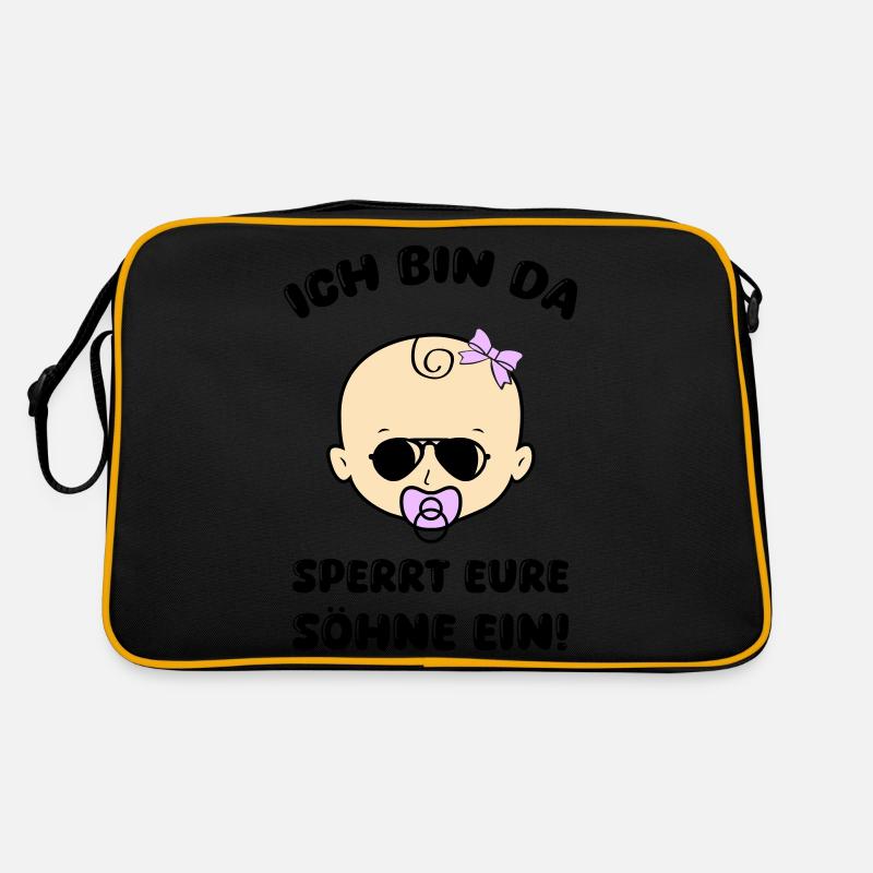 baby girl sperrt eure söhne ein Retro Tasche