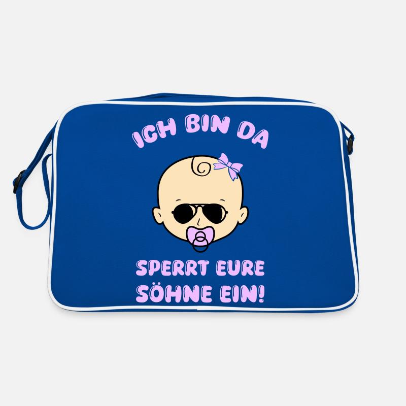 baby girl sperrt eure söhne ein Retro Tasche