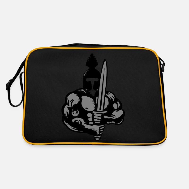 spartan warrior Retro Tasche
