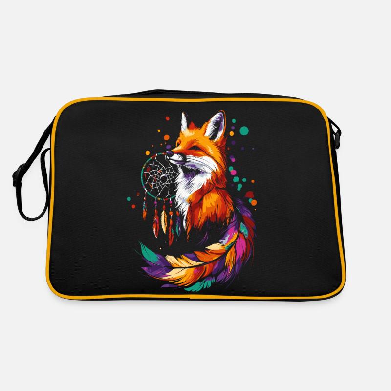 Renard avec attrape-rêves Sac Retro