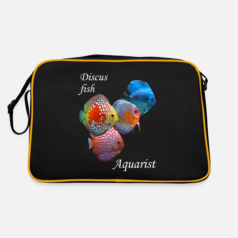 DISCUS FISH AQUARIST - VARIOUS DISCUS FISH GRAPHIC Retro Bag