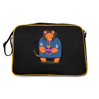 I love m’y dad - Sac Retro - noir/or - Dos