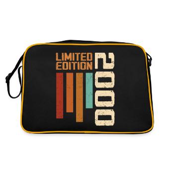 Vintage 2000 Geburtstagsgeschenk 2000 Retro 2000 - Retro Tasche - Schwarz/Gold - Hinten