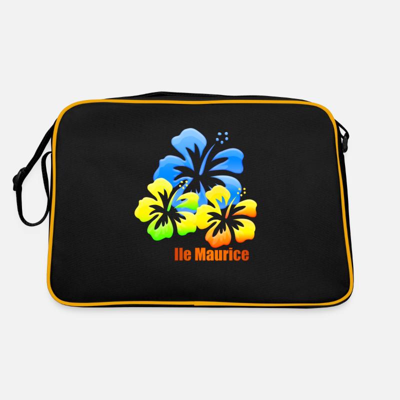 hibiscus - Sac Retro - noir/or