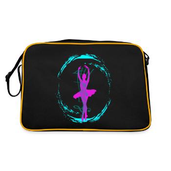 Ballet dancer - Retro Tasche - Schwarz/Gold - Hinten