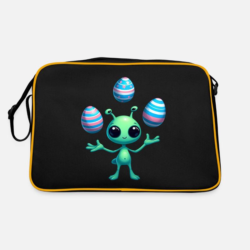 Easter with Alien: Egg Juggling Retro Bag