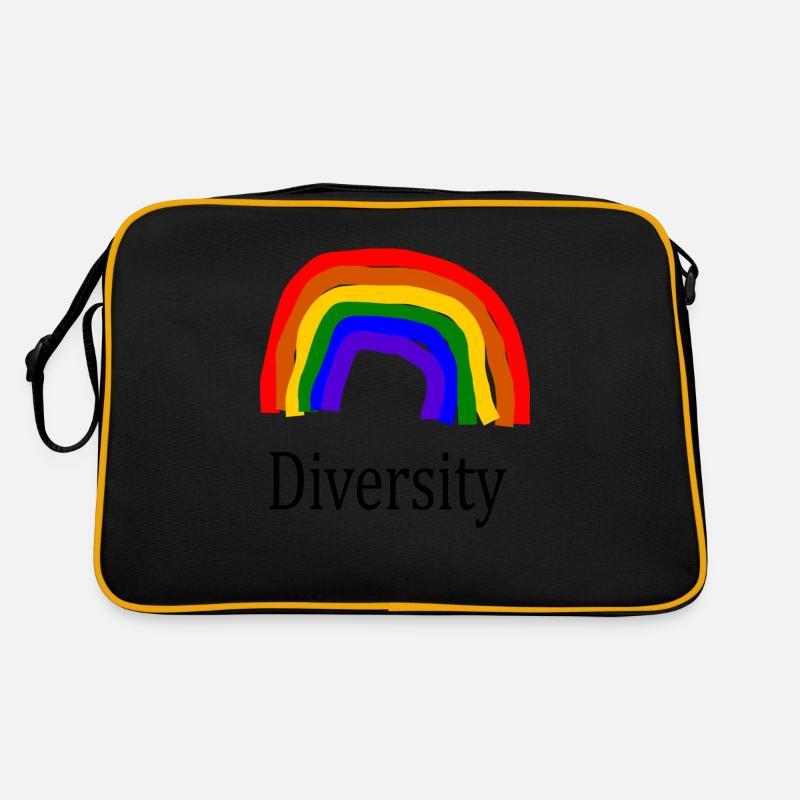 Rainbow diversité créative colorée Sac Retro