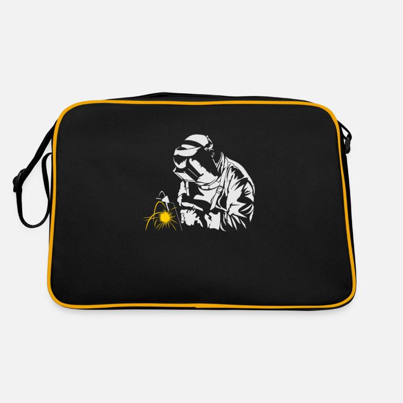 Welder At Work - Funny Iron Welding Worker Gift Retro Bag