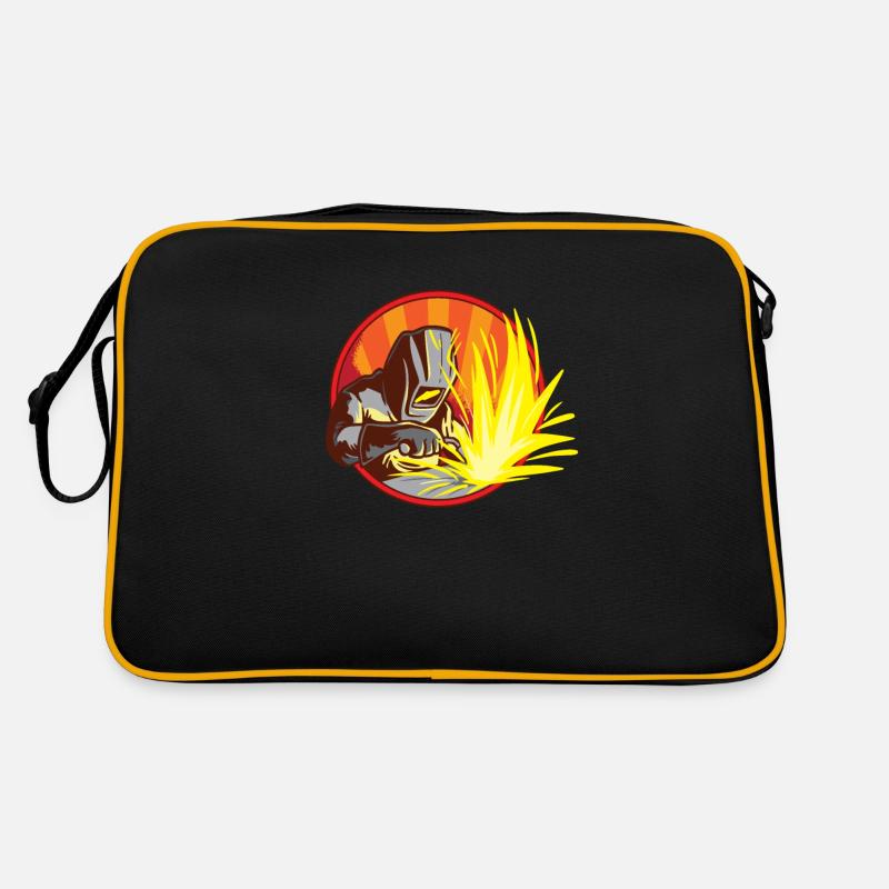 Welder At Work - Funny Iron Welding Worker Gift Retro Bag