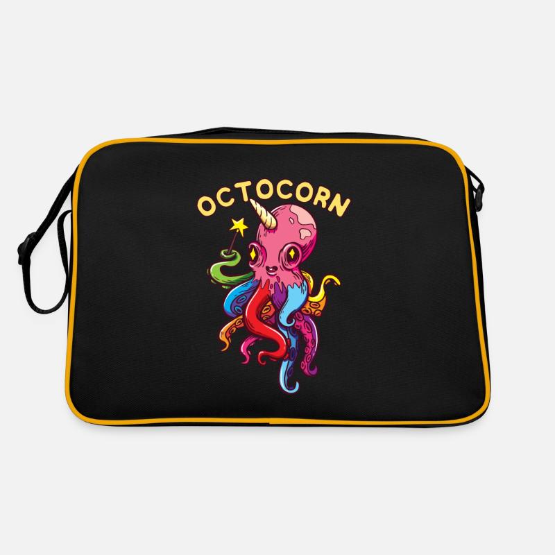 Octocorn Octopus Unicorn - Cute Magical Devil Fish Retro Bag
