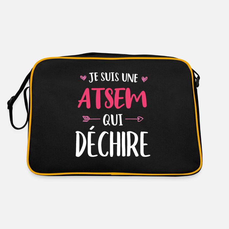 Je Suis Une ATSEM Qui Déchire Sac Retro