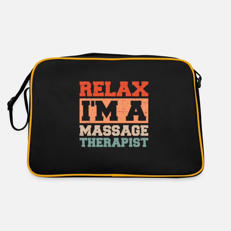 Massagetherapie Entspannen Sie sich Ich bin ein Retro Tasche