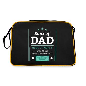 Banque de Papa - Sac Retro - noir/or - Dos