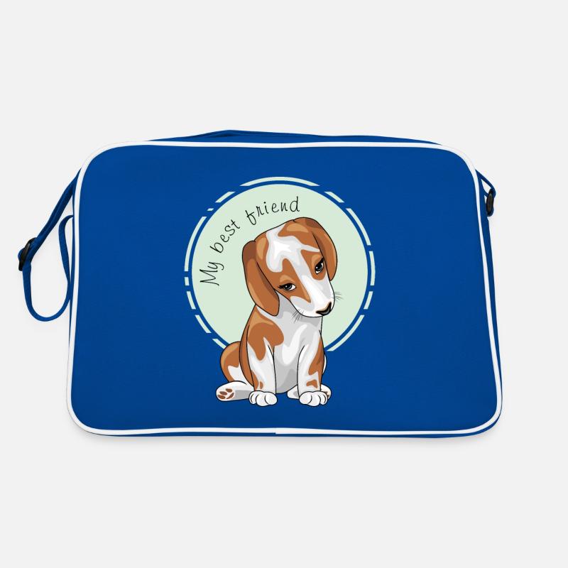 Le chiot timide et mignon est mon meilleur ami Sac Retro