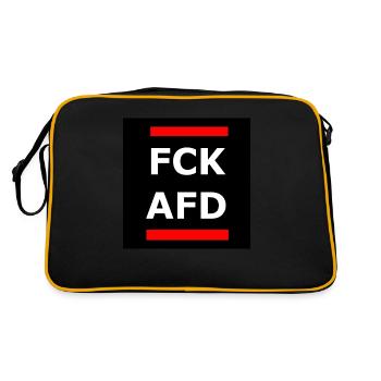 FCK AFD - Retro Bag - black/gold - Back