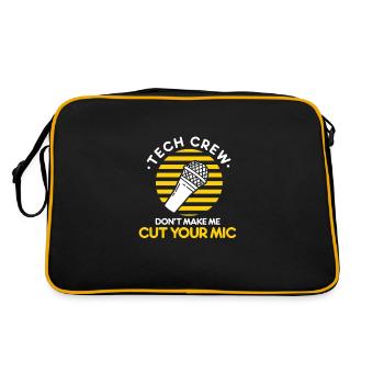 Tech Crew Cut Your Mic Musik Manager Broadway - Sac Retro - noir/or - Dos
