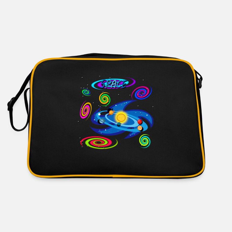 SOLAR SYSTEM (sélectionnez couleur foncée pour cette version) Sac Retro