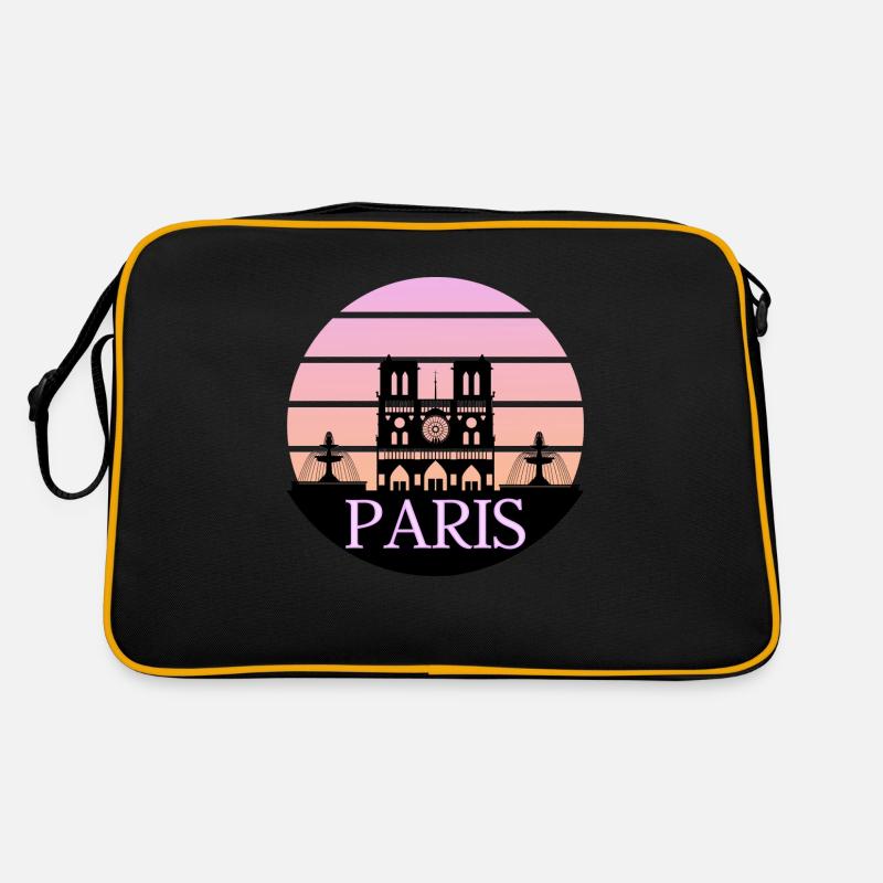 logo paris rose Sac Retro