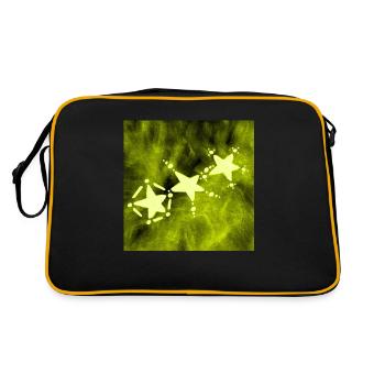 TROIS ÉTOILES JAUNE - Sac Retro - noir/or - Dos