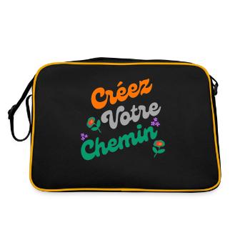 The path of creativity - Retro Bag - black/gold - Back