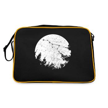 Großer Bär Wagen Sternbild Konstellation - Retro Tasche - Schwarz/Gold - Hinten