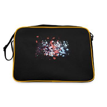 colour splash graffiti - Retro Bag - black/gold - Back