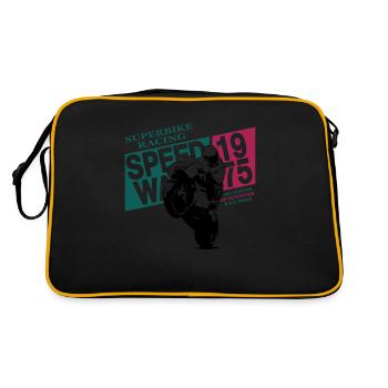 Moto-GP Racing - Retro Bag - black/gold - Back