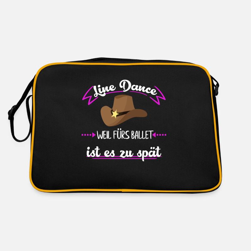 Line Dancer Geschenk T-Shirt Retro Tasche