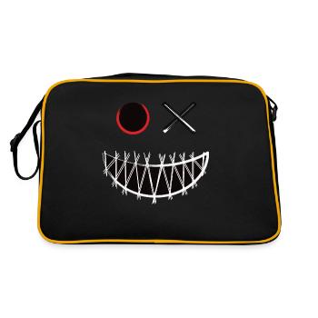 The Crazy Smile - Retro Bag - black/gold - Back