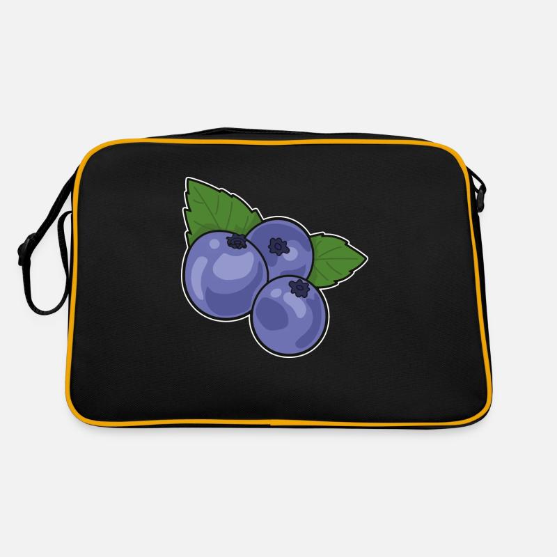 Blaubeere Heidelbeere Retro Tasche