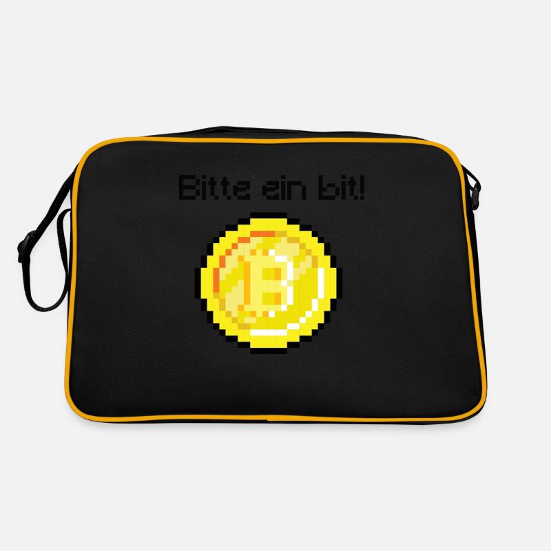 Bitcoin Maximalist (Bitte ein bit!) Retro Tasche