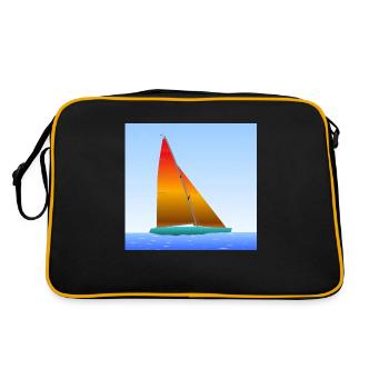 Voilier - Sac Retro - noir/or - Dos