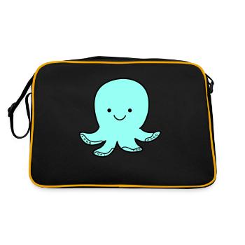Sourire de poulpe - Sac Retro - noir/or - Dos