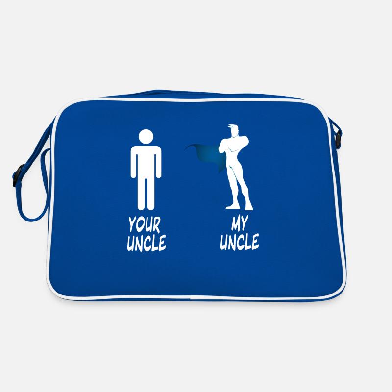 YOUR UNCLE - MY UNCLE - funny comparison Retro Bag
