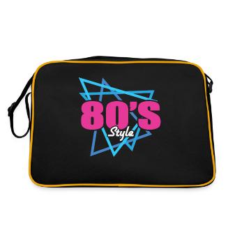 80's style shirts and 80s gifts 1980 - Retro Bag - black/gold - Back