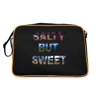 salty but sweet - Retro Bag - black/gold - Back