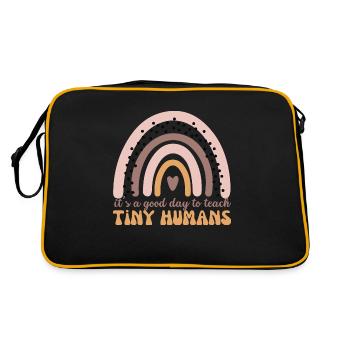 Its A Good Day To Teach Tiny Humans - Retro Bag - black/gold - Back