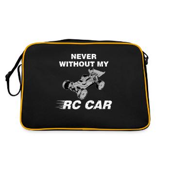 Never Without My RC Car - Retro Tasche - Schwarz/Gold - Hinten