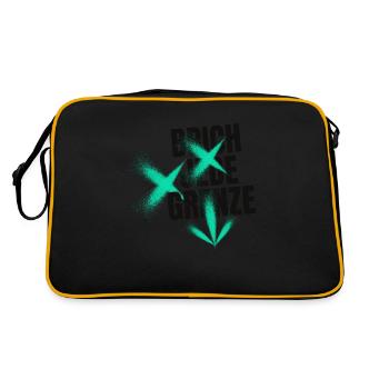 Break every border - Retro Bag - black/gold - Back