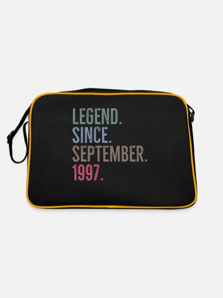 Legende seit September 1997 - Retro Tasche - Schwarz/Gold