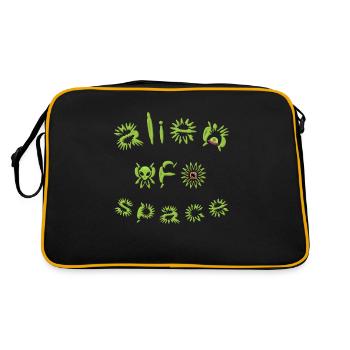 Alien UFO space soucoupe volante spatiale alien - Sac Retro - noir/or - Dos