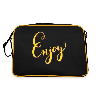 Enjoy - Retro Bag - black/gold - Back