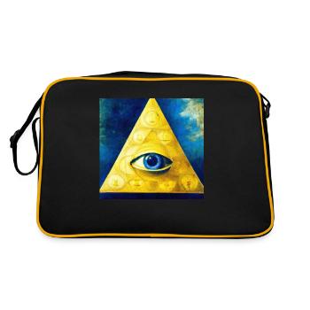 All Seeing Eye - Retro Bag - black/gold - Back