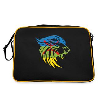 AMAZIGH SYMBOLE BERBERE Z IMAZIGHEN - Sac Retro - noir/or - Dos